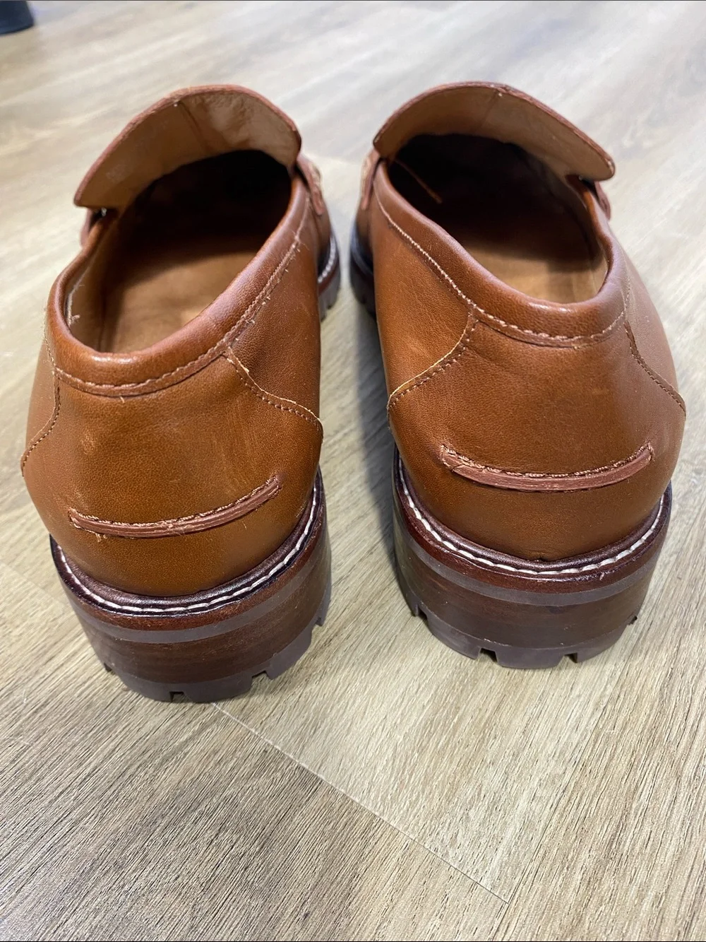 Madewell Corinne Lugsole Loafer in Cognac Brown size 11